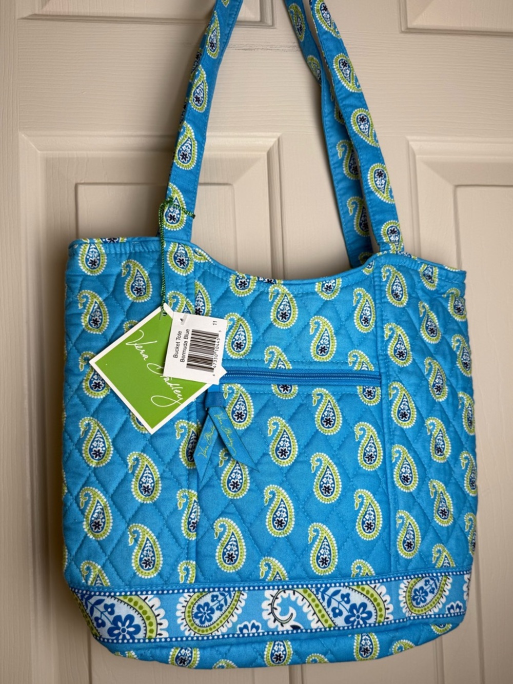 NWT Vera Bradley Bermuda Blue Bucket Tote Retired Pattern LAST ONE!